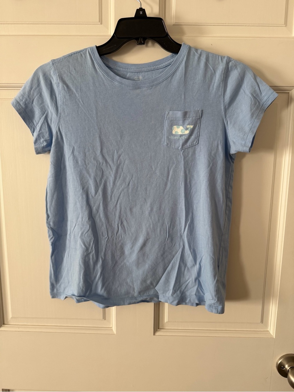 Vineyard Vines Light Blue Soccer Kids Pocket Tee Size XL